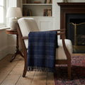 Throw "Oxford Plaid" (Deep Navy / Check)