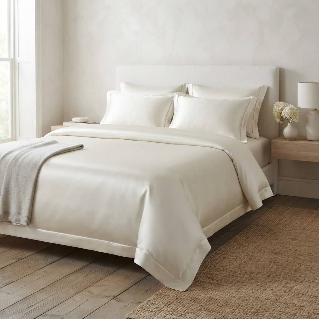 Bedding Set "Opulence Pearl" (Pearl White)