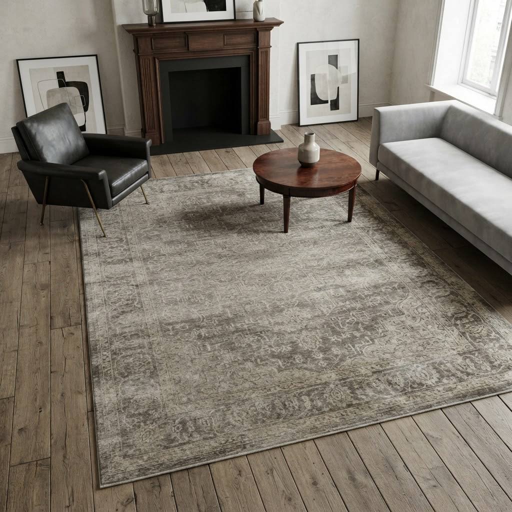 Rug "Kensington Loom" (Vintage Grey/Beige, 200x300 cm)